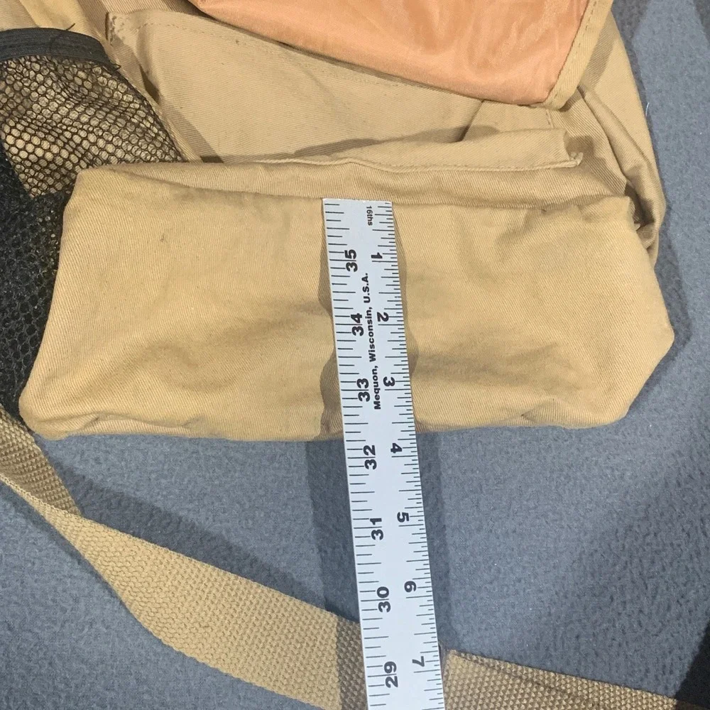 National Wildlife Federation Tan Canvas Messenger Bag Crossbody Nature Outdoors